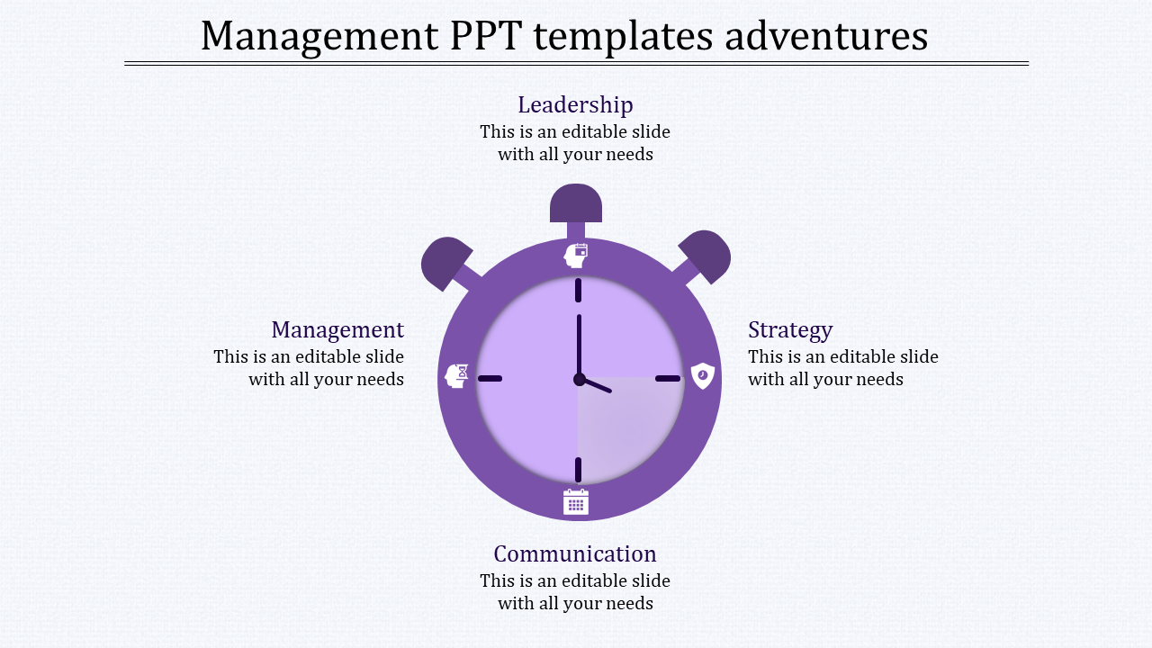 management ppt templates-purple